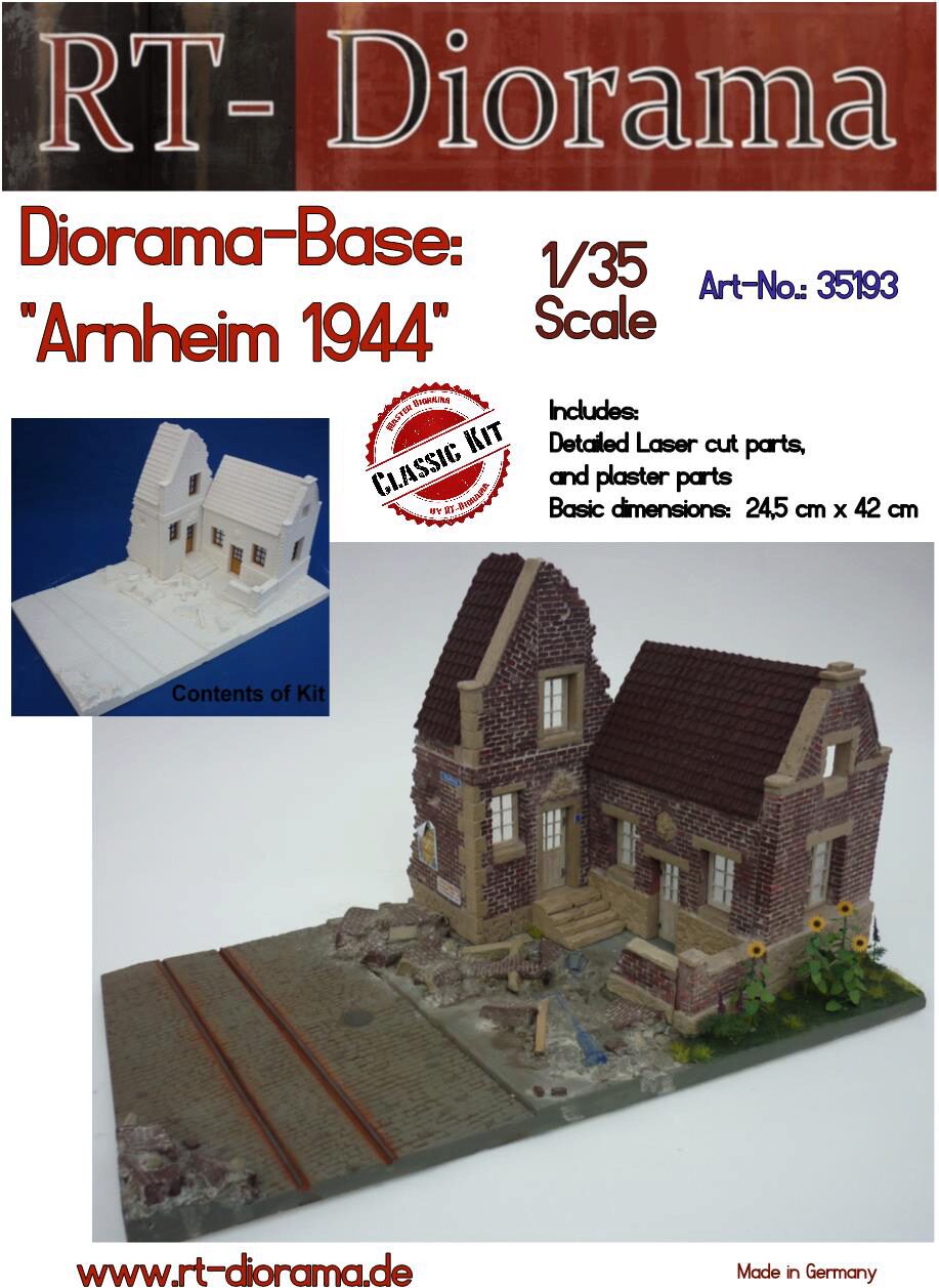 RT-DIORAMA 35193k Diorama-Base: Arnheim 1944 (New Version) [Keramic]