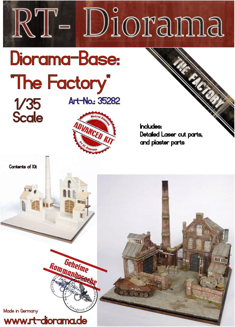 RT-DIORAMA 35282k Diorama-Base: "The Factory" [Keramic]