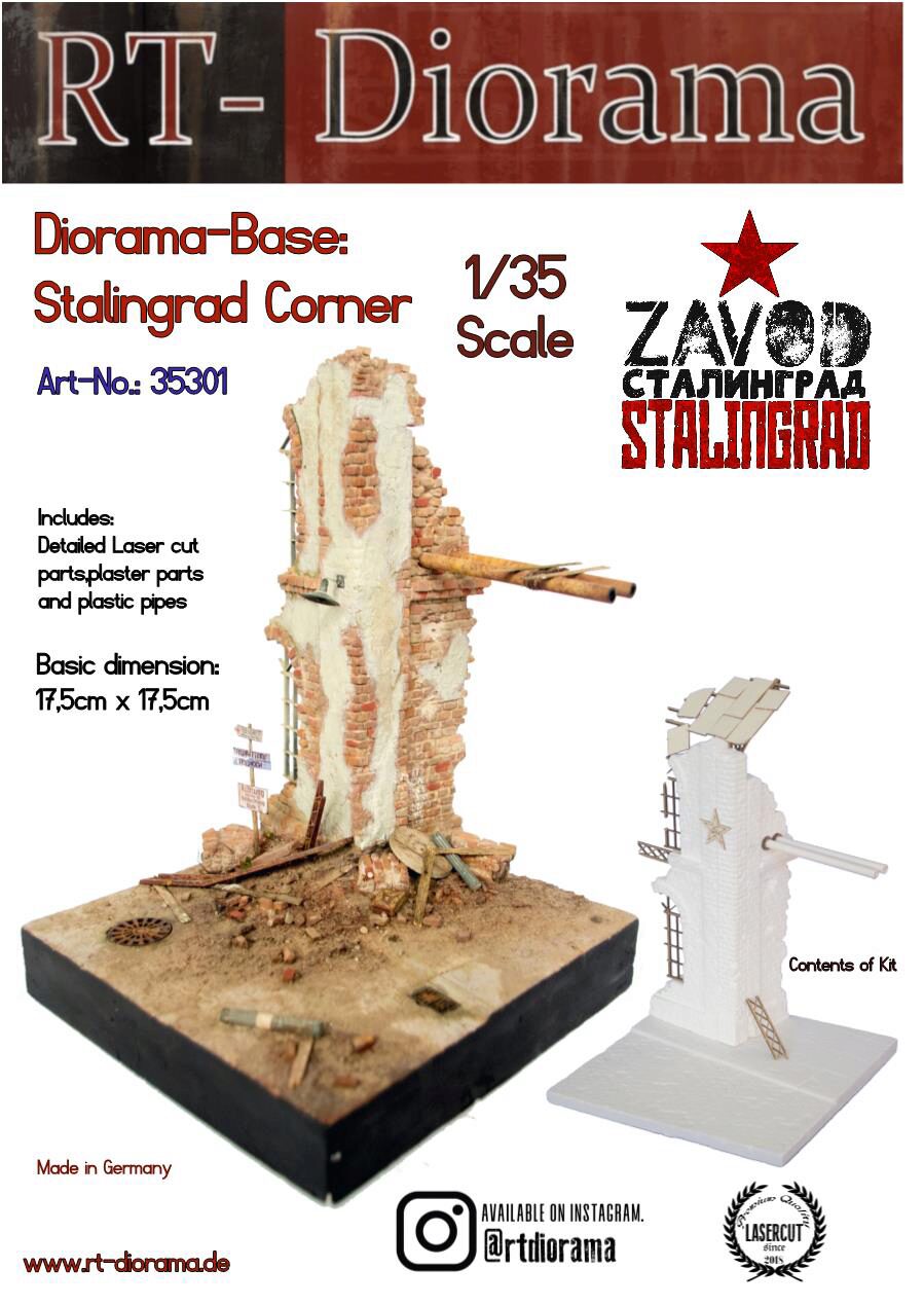 RT-DIORAMA 35301s Diorama-Base: Stalingrad Corner [Standard]
