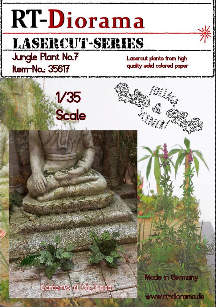 RT-DIORAMA 35617 Lasercut plants: Jungle Plant No.7