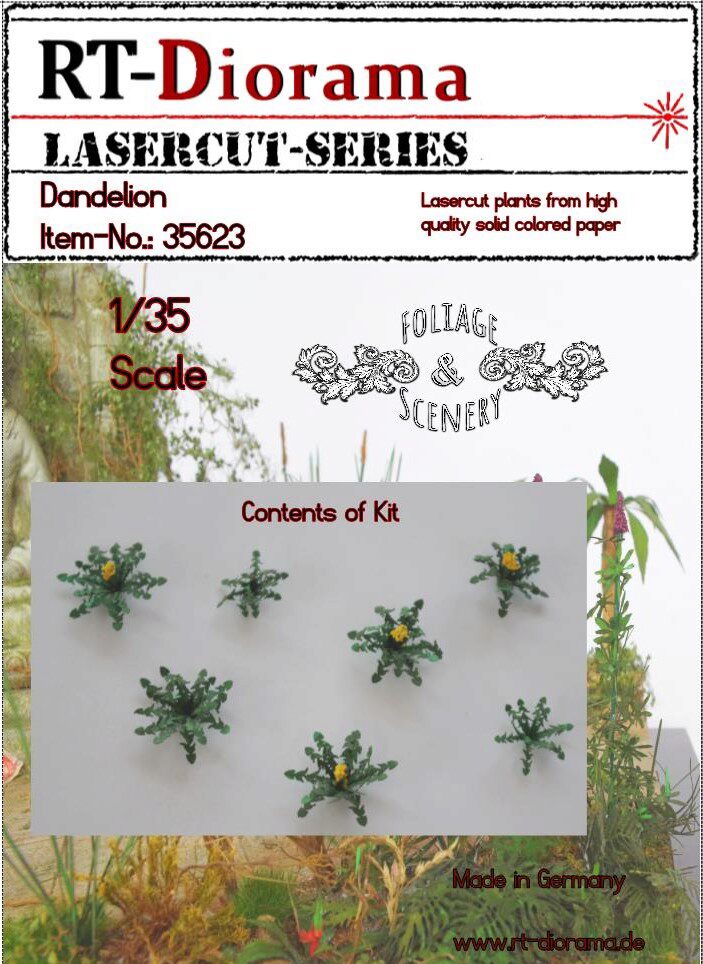 RT-DIORAMA 35623 Lasercut plants: Dandelion