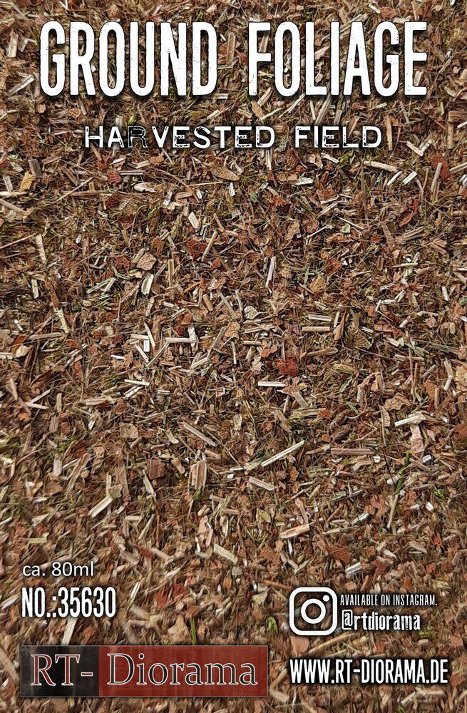 RT-DIORAMA 35630 Ground foliage: Harvested Field