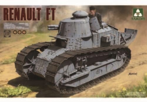 Takom 1004 French Light Tank Renault Ft-17 3in1