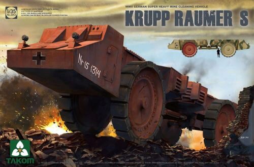 Takom 2053 German Super Heavy Cleaning VehicleKrupp Raumer S