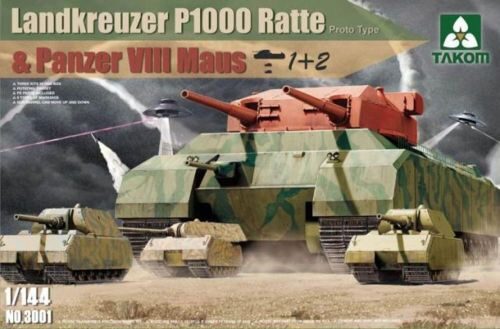 Takom 3001 Landkreuzer P1000 Ratte(Proto Type)&Panz