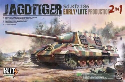 Takom 8001 Sd.Kfz.186 Jagdtiger early/late production 2 in 1