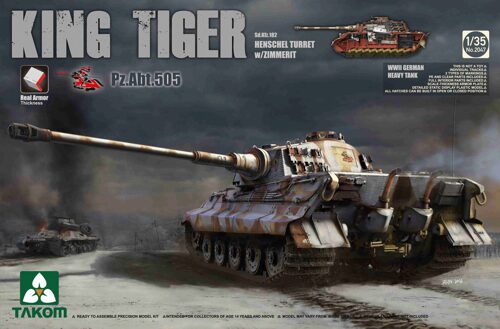 TAKOM MODEL TAK2047 King Tiger Henschel Abt. 505 w/Zimmerit - INTERIOR