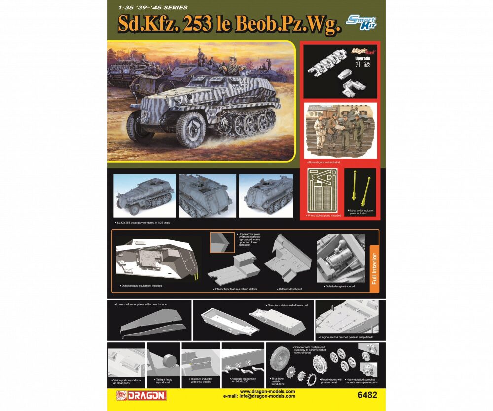 Dragon 6482 1:35 Sd.Kfz.253 le.Beob.Pz.Wg.(Smart Kit