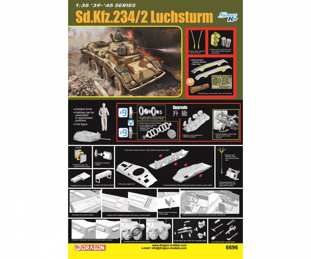 Dragon 6696 Sd.Kfz.234/2 Luchsturm