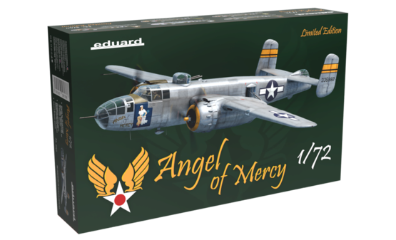 Eduard Plastic Kits 2140 US B-25J Mitchell  ANGEL OF MERCY, Limited edition