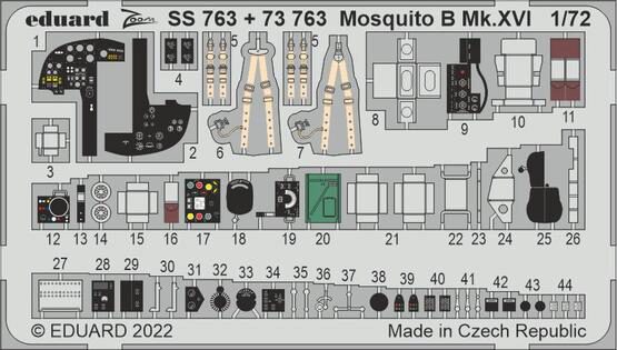 Eduard Accessories 73763 Mosquito B Mk.XVI for AIRFIX