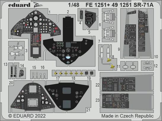 Eduard Accessories FE1251 SR-71A for REVELL