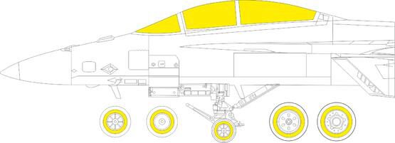 Eduard Accessories EX840 F/A-18F for MENG