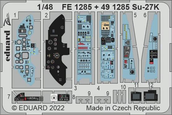 Eduard Accessories FE1285 Su-27K 1/48