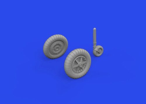 Eduard Accessories 672340 Bf 109G-2/G-4 wheels for plain wings PRINT 1/72 EDUARD