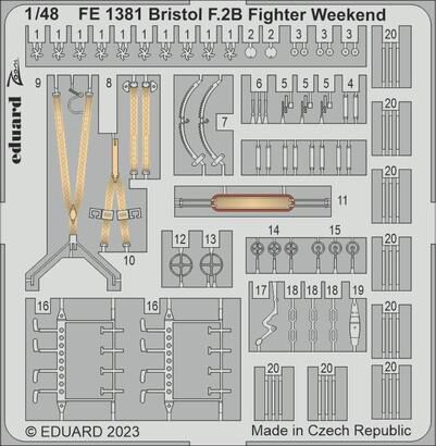 Eduard Accessories FE1381 Bristol F.2B Fighter Weekend 1/48 EDUARD