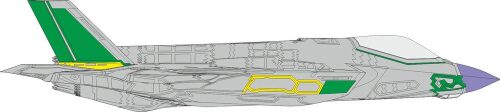 Eduard Accessories CX654 F-35A RAM panels early 1/72 TAMIYA