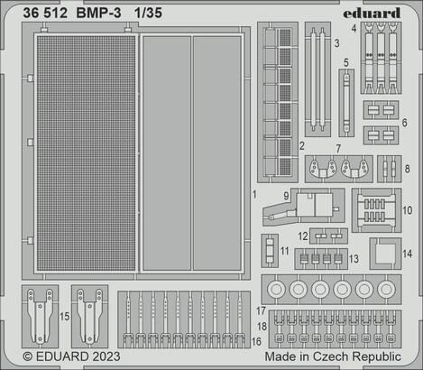 Eduard Accessories 36512 BMP-3 1/35