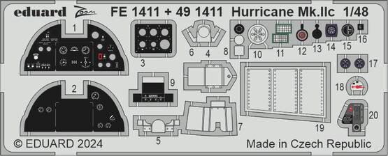 Eduard Accessories FE1411 Hurricane Mk.IIc 1/48