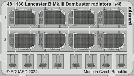 Eduard Accessories 481136 Lancaster B Mk.III Dambuster radiators 1/48 HKM