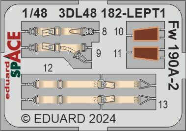 Eduard Accessories 3DL48182 Fw 190A-2 SPACE  EDUARD