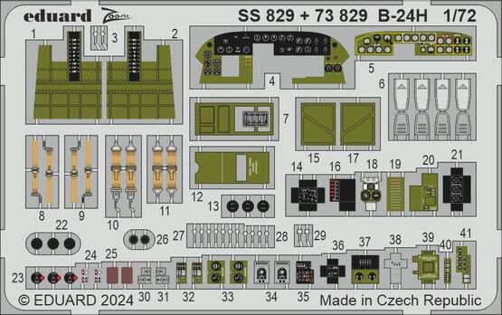 Eduard Accessories SS829 B-24H 1/72