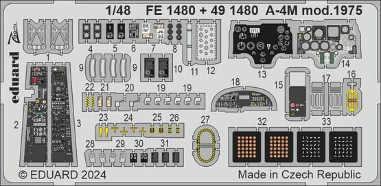 Eduard Accessories FE1480 A-4M mod. 1975  MAGIC FACTORY