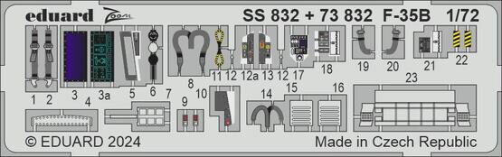 Eduard Accessories SS832 F-35B  TAMIYA