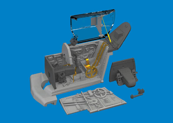 Eduard Accessories 672388 Bf 109G-10 cockpit PRINT