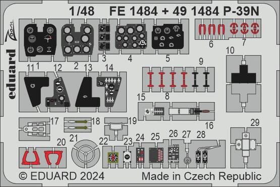 Eduard Accessories FE1484 P-39N