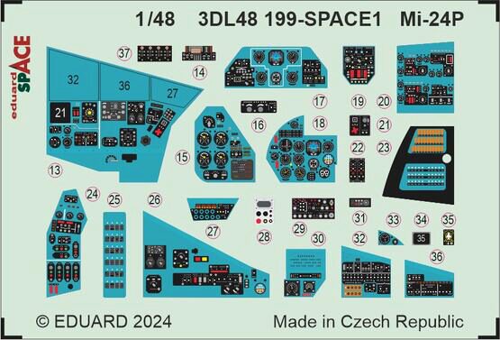 Eduard Accessories 3DL48199 Mi-24P SPACE