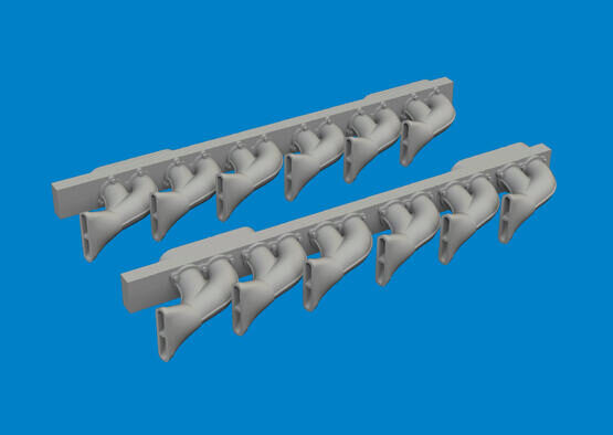 Eduard Accessories 6481049 P-39 exhaust stacks fishtail PRINT