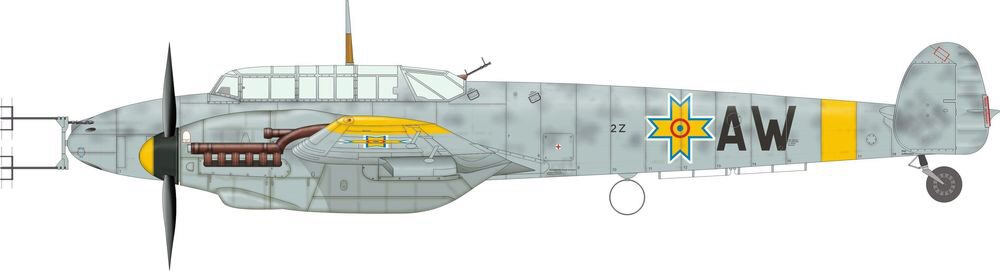 Eduard Plastic Kits 84145 Bf 110F Nachtjäger for Weekend