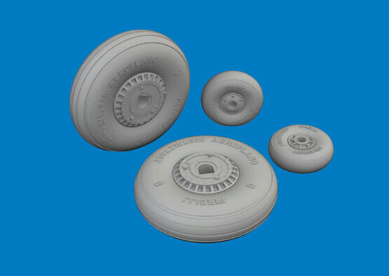 Eduard Accessories 632204 MC.205 Veltro wheels   ITALERI