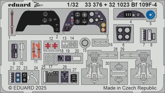 Eduard Accessories 33376 Bf 109F-4  HOBBY 2000 / HASEGAWA