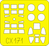 Eduard Accessories CX171 F4U-1 Corsair  Birdcage Für Tamiya Bausatz 60774