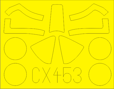 Eduard Accessories CX453 F4U-4 for Revell