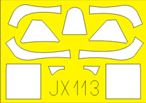 Eduard Accessories JX113 Spitfire Mk.VIII for Tamiya