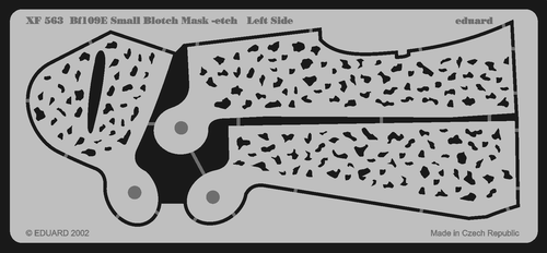 Eduard Accessories XF563 Bf-109ESmall Blotch mask-etch