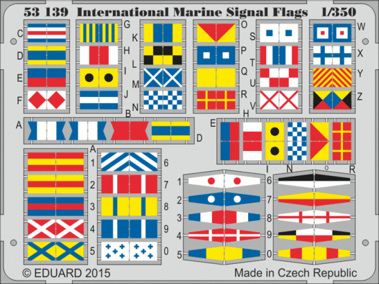 Eduard Accessories 53139 International Marine Signal Flags