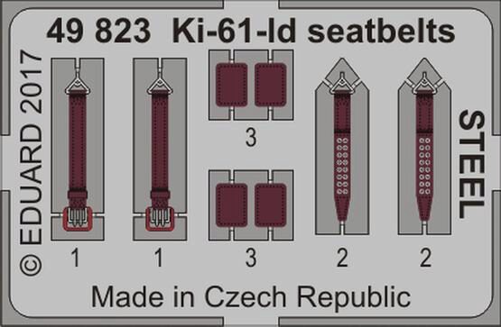 Eduard Accessories 49823 Ki-61-Id seatbelts STEEL for Tamiya