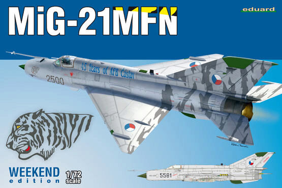 Eduard Plastic Kits 7452 MiG-21MFN, Weekend Edition
