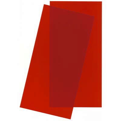 Evergreen 9901 Rote Polystyrolplatten, 2 Stück, 0,25x152,4x304,8 mm