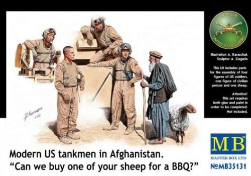 Master Box Ltd. MB35131 Modern U.S. tankmen in Afghanistan