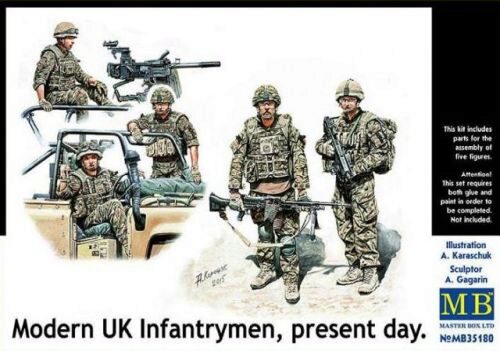 Master Box Ltd. MB35180 Modern UK infantrymen, present day