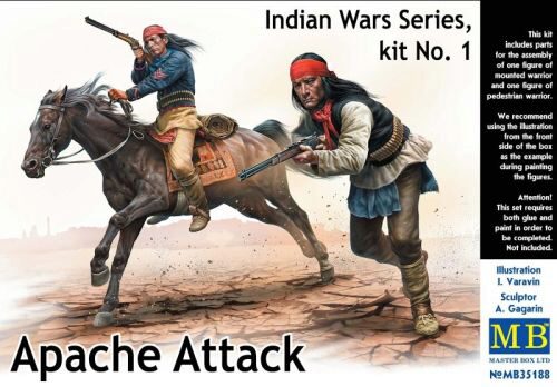Master Box Ltd. MB35188 Apache Attack,Indian Wars Series,kit No1