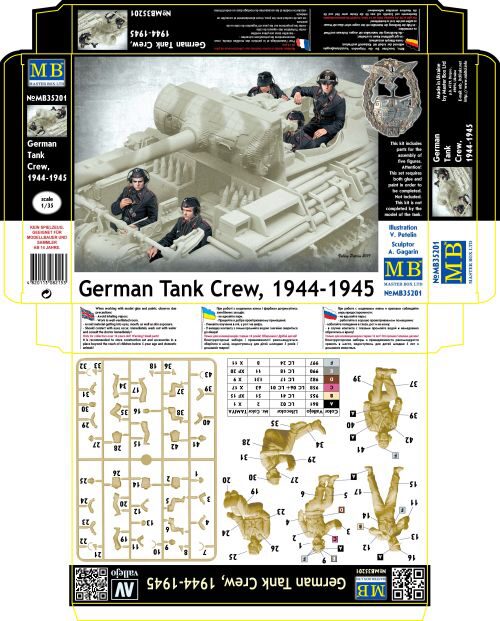 Master Box Ltd. MB35201 German Tank Crew 1944-1945
