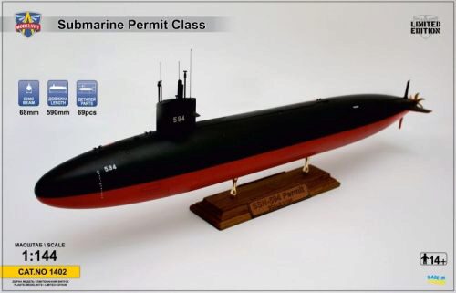 Modelsvit MSVIT1402 USS Permit (SSN-594) submarine