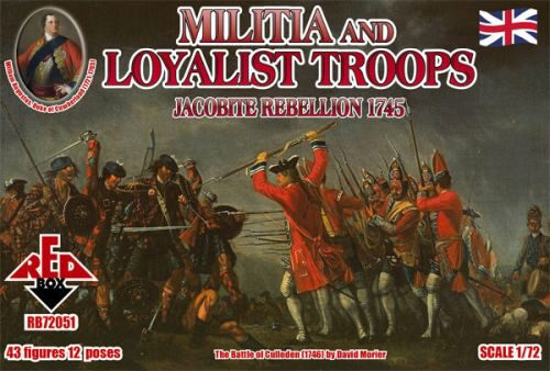Red Box RB72051 Militia+Loyalist Troops 1745,Jacobite R.