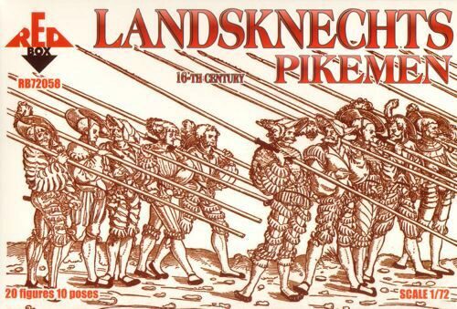 Red Box RB72058 Landsknechts (Pikemen), 16th century